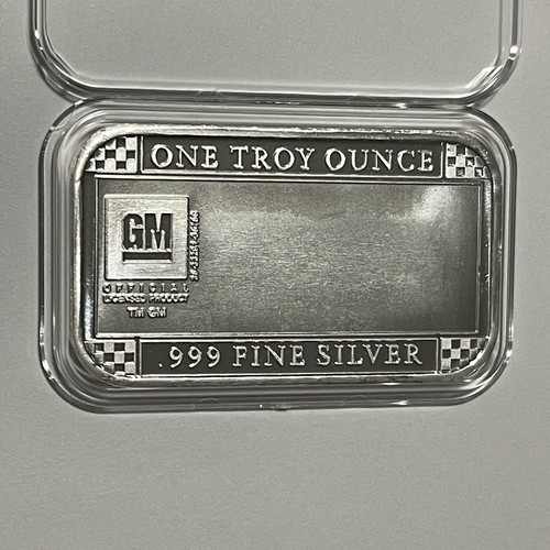 1965 Corvette Convertible Rare Collectors Ingot Bar 1 Troy Oz .999 Fine Silver - Picture 2 of 14