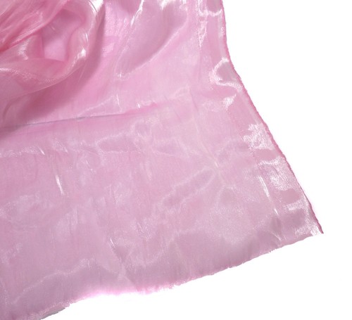 K103 PER YARD Baby Pink Mirror Organza Sheer Fabric Dress/Decorative Material - Picture 6 of 6