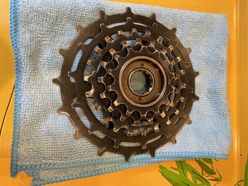 Shimano Skiptooth 5-Speed Freewheel Cassette, Clean and Reconditioned