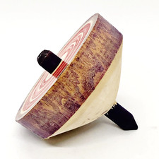 Japanese Wooden Classic Spinning Top Toy Adult Kid Hand Crafted Painted Hobby T1