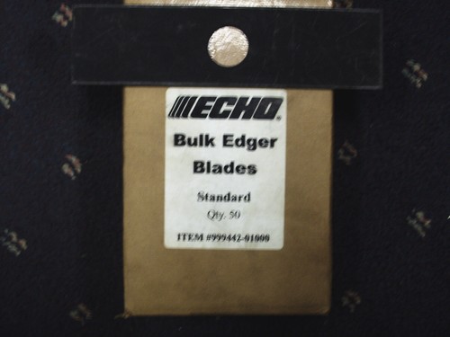 99944201000 Genuine ECHO 69601553630 PREMIUM edger blades 50 pk bulk pack! SAVE$ - Picture 2 of 6