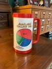Vintage Shoebox Greetings Plastic Stein "Available College Men" Pie Chart — photo 2
