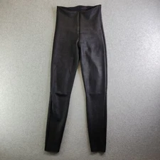Commando Leggings Womens L Black Vegan Faux Leather High Rise Bodycon Mob Wife