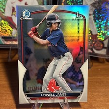 2023 BOWMAN LYONELL JAMES REFRACTOR /499 BOSTON RED SOX #’d 499