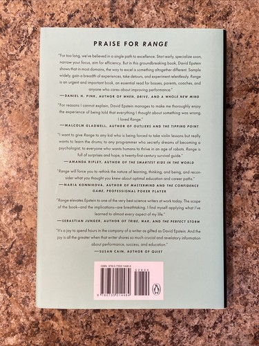 Range SIGNED by David Epstein - 1st Edition Near Fine Hardcover - Picture 8 of 18