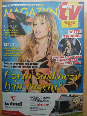 MAGAZYN TV 21/2023 DODA on cover Kozidrak,Steczkowska,GórniakWieniawa,Rey,James