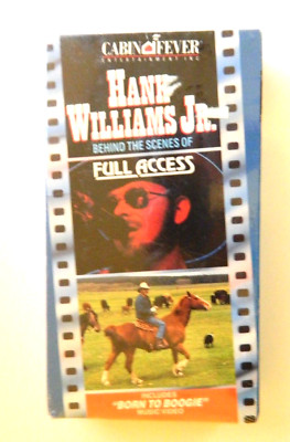 Hank Williams Jr. VHS . Behind the Scenes of Full Access. Sealed New.