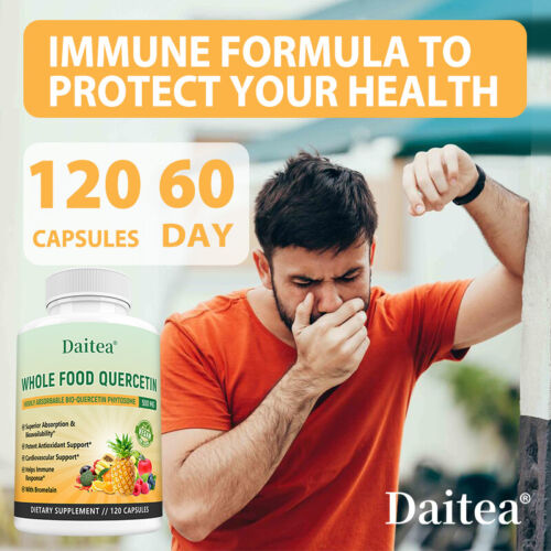 Quercetin 500mg with Bromelain, Bioactive Phytosome, Activated Capsules - Picture 3 of 13