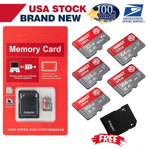 Lot Micro SD Card Ultra Memory Card 32GB 64GB 128GB By Wholesale+Free Adapter