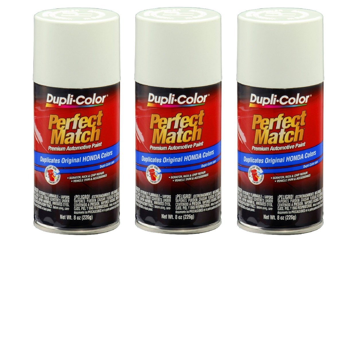 3 Cans-Duplicolor BHA0978 For Honda Code NH578 Taffeta White