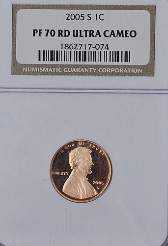 2005 S 1C NGC PF70RD Ultra Cameo Lincoln Memorial Penny