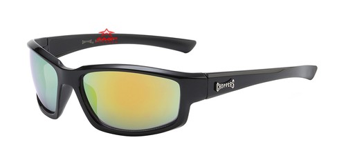 Gafas de sol ligeras de policarbonato para motocicleta negras/humo/espejo 6715 - Imagen 3 de 11