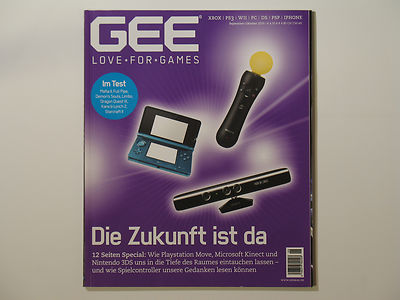 GEE Love for Games Magazin Sept./Okt. 2010 XBox PS3 Wii PC DS PSP IPhone