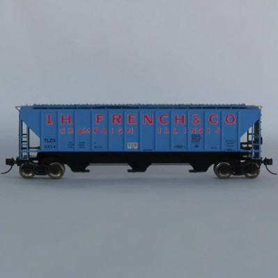 N Trainworx 24480-02 PS 4427 covered hopper IH French & Co. Rd# TLDX 6855