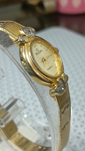 ELGIN Vintage Women's Watch 5Y30 Gold Tone 17 mm - 第 3/11 張圖片