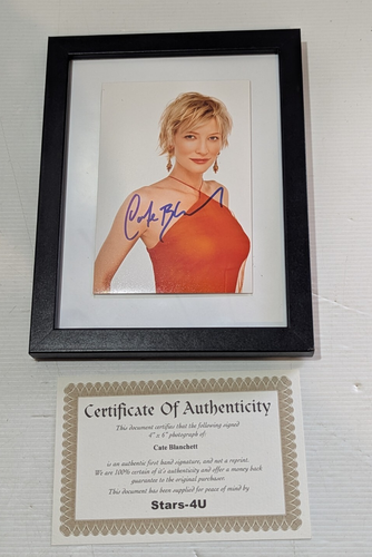 CATE BLANCHETT Signed Framed 4x6 Photograph With COA - Picture 3 of 4