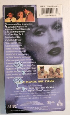 Sophies Choice (VHS, 1999) 12236903130| eBay