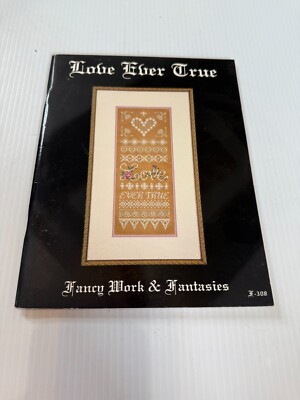 FLEUR de PARIS Counted Cross Stitch/Needlepoint BOOK  Fancy Work LOVE EVER TRUE