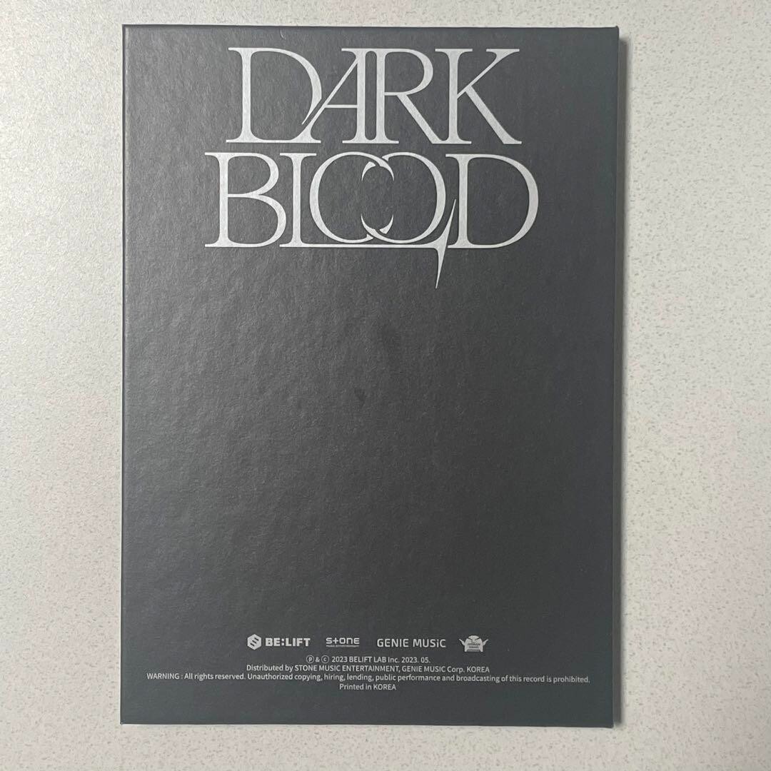 ENHYPEN JUNGWON DARK BLOOD ENGENE ver. CD + Photo book + Photo