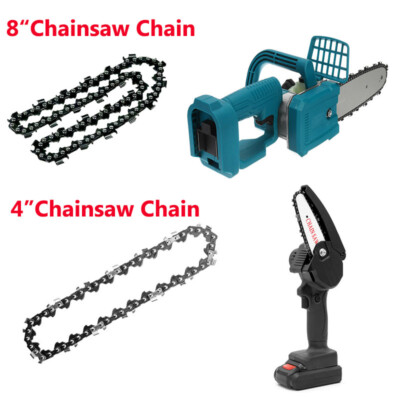 2tlg Sägekette Ersatzkette Kettensägen Kette Für 4''/8'' Mini Electric Chainsaw TD