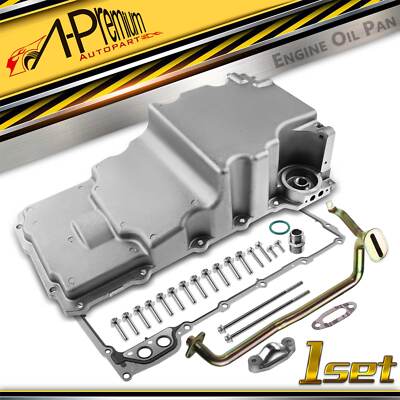 A-Premium LS Swap Engine Low Profile Oil Pan Kit for LS1 LS2 LS3 Rear Aluminum