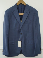 Men Suitsupply Blazer Napoli Blue Pure Wool S110 Reda Size EU52 UK/US42