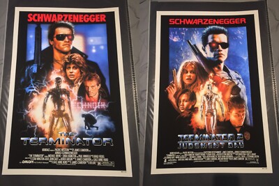 Ethan Pro, THE TERMINATOR & T2, Limited Edition Alternative Movie Poster Set