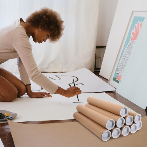 10pcs Mailing Tube Portable Poster Storage Tube Paper Storage Tube Poster - Picture 7 of 12