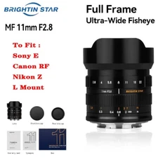 Brightin Star 11mm F2.8 Full Frame Fisheye Lens For Sony E Nikon Z Canon L Mount