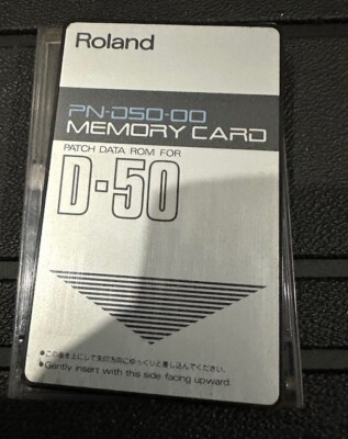 Roland D-50 PN-D50-00 Preset Data Card FantasiaSound Used