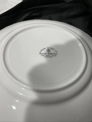 ridgeway potteries royal adderley white fife 4 bread plates 6 1/2in - Picture 7 of 7