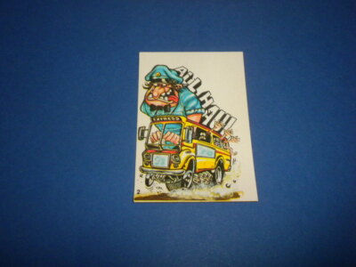ODDER ODD RODS sticker card #2 Donruss 1970 ALL HAUL