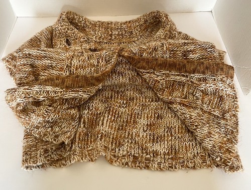 Daytrip Pullover Überwurf Größe Large mehrfarbig braun geknöpft Oberteil kurze Dolmanärmel - Bild 21 von 23