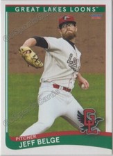 2021 Great Lakes Loons Jeff Belge RC Rookie Los Angeles Dodgers