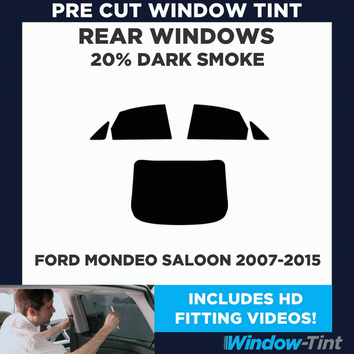 For Ford Mondeo 4-door Berlina 07-15 Pre Cut Window Tint Kit 20% Dark Rear Film - Picture 2 of 10
