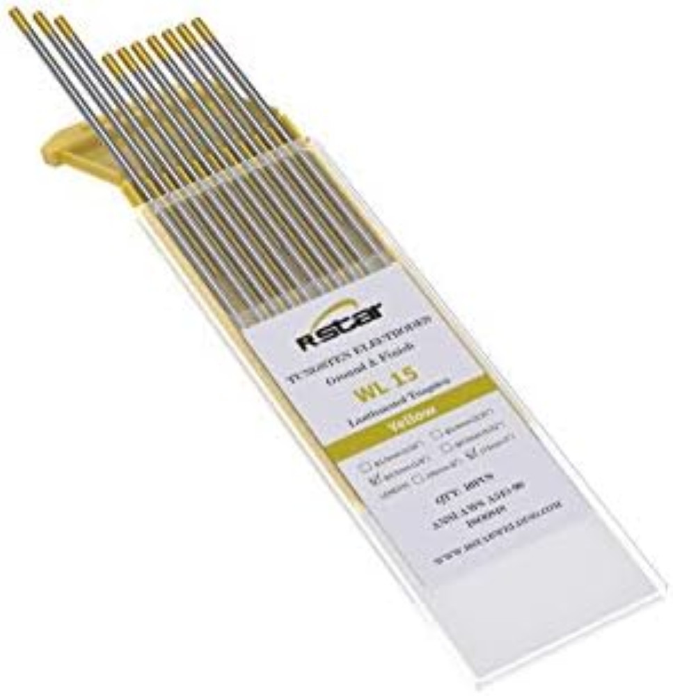 10Pz Elettrodi di tungsteno oro Lantaniati 1,5% WL15 Ã˜3.2*175 mm per saldatura - 1