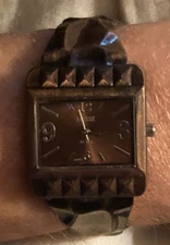 Suisse P343 Copper/Bronze Tone Hinged Cuff Quartz Watch