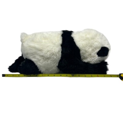 Hansa Baby Panda Bear Plush 17” Black White 2010 Stuffed