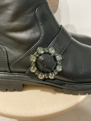 MIMCO NECTAR BOOT In Black Leather Size 7.5 European 38 - Picture 6 of 12