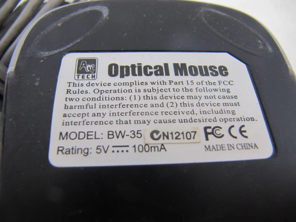 A4Tech USB Optical Mouse Wired Corded Scroll Wheel Genuine Silver BW-35 RETRO - Image 3 of 4