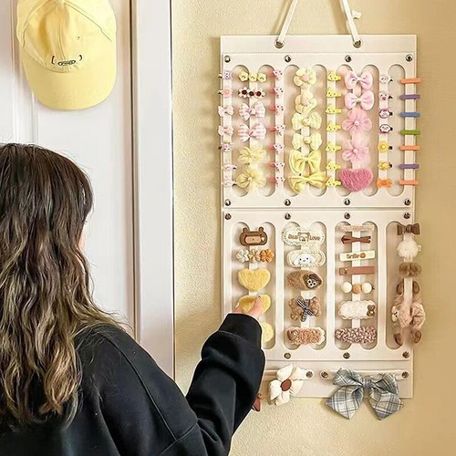 Hair Bows Holder Organizer Hanging Wall Large Capacity Hair Clips Storage Bags - Picture 5 of 11