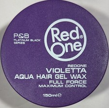 Red One Violetta Aqua Hair Gel Wax, Full Force Maximum Control, 5 oz - EXP: 3/27