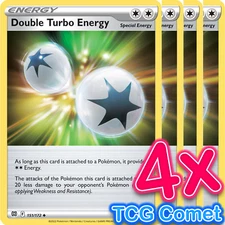[4x Playset] Double Turbo Energy (151/172) - SWSH09: Brilliant Stars Pokemon TCG