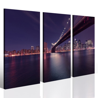 Quadri moderni città New York Bridge XIV stampe su tela canvas arredo moderno