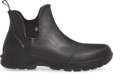 Bogs Men's Sauvie Slip On Chelsea Waterproof Rain Snow Boots Dark Brown Size 7