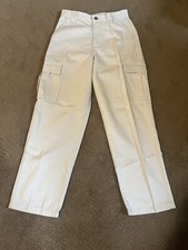 Vintage 90s Solo Semore Jr Jeans 11/12 USA Made Baggy CargoTan Khaki Denim NEW
