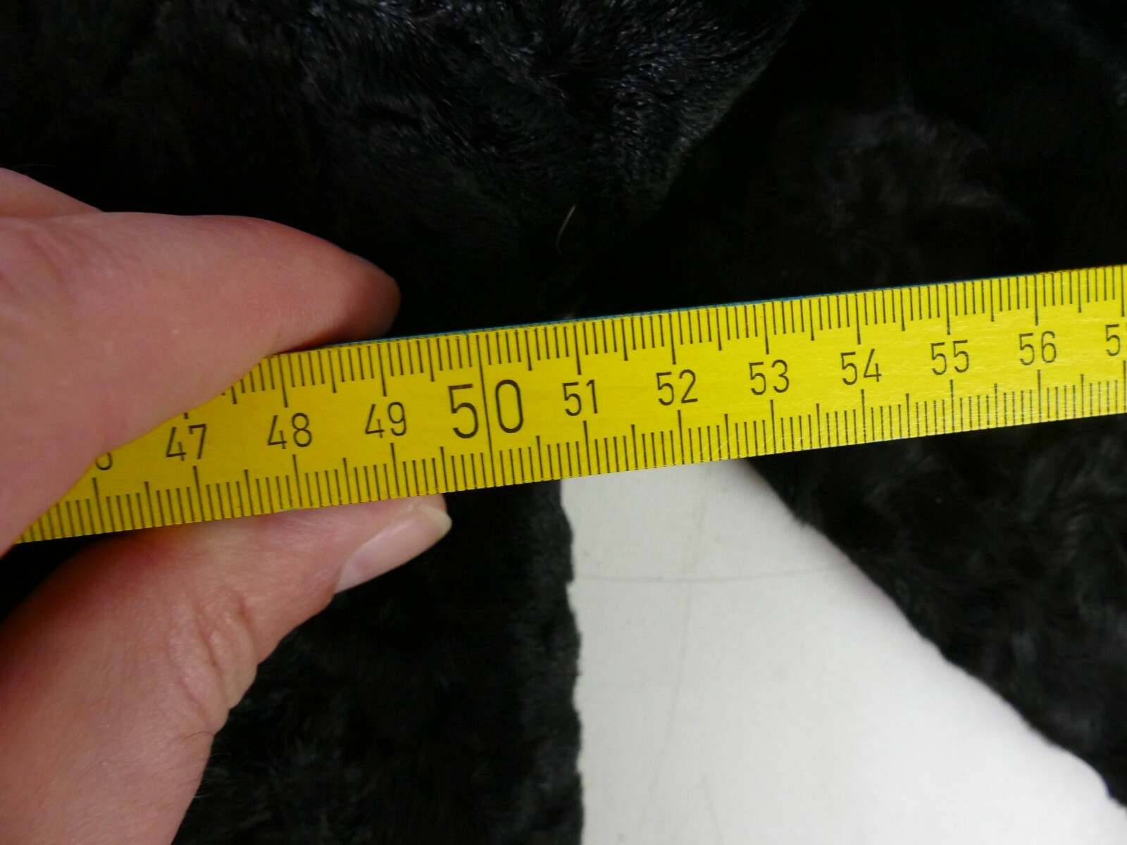 Wide tail coat fox collar black size 38 rarely worn mint condition AH22 image 8