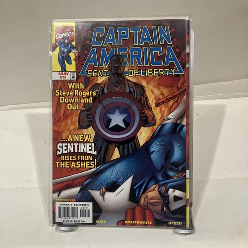 Captain America Sentinel of Liberty #9 1st Full App of Falcon as Capt America