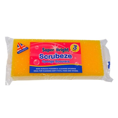 Superbright 3er Pack Scheuerschwamm Scheuerschwamm - kratzfest