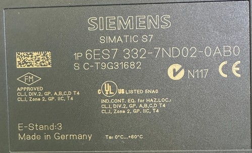 NEW SIEMENS 6ES7-332-7ND02-0AB0 ANALOG OUT MODULE E-STAND: 3 6ES73327ND020AB0 * - Picture 5 of 5